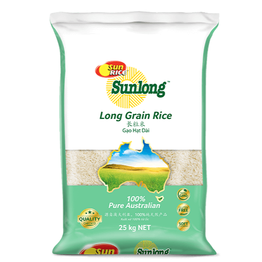 SUN0009- Sunlong Aust Long Grain Rice 25kg